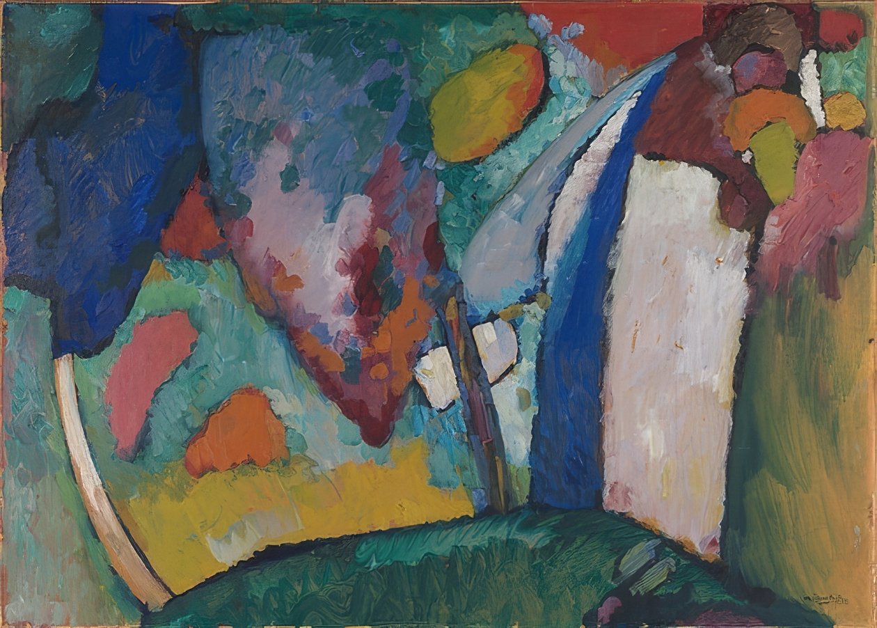 La cascade - Wassily Kandinsky