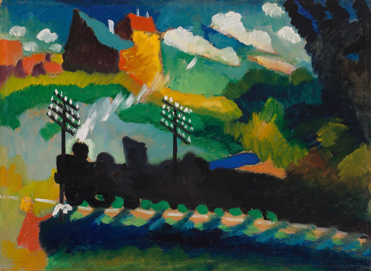 Chemin de fer près de Murnau - Wassily Kandinsky