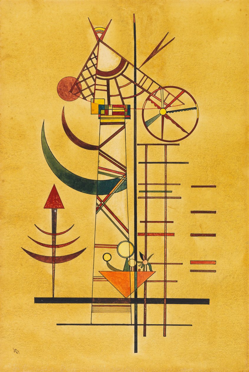 Gebogene Spitzen, 1927 - Wassily Kandinsky