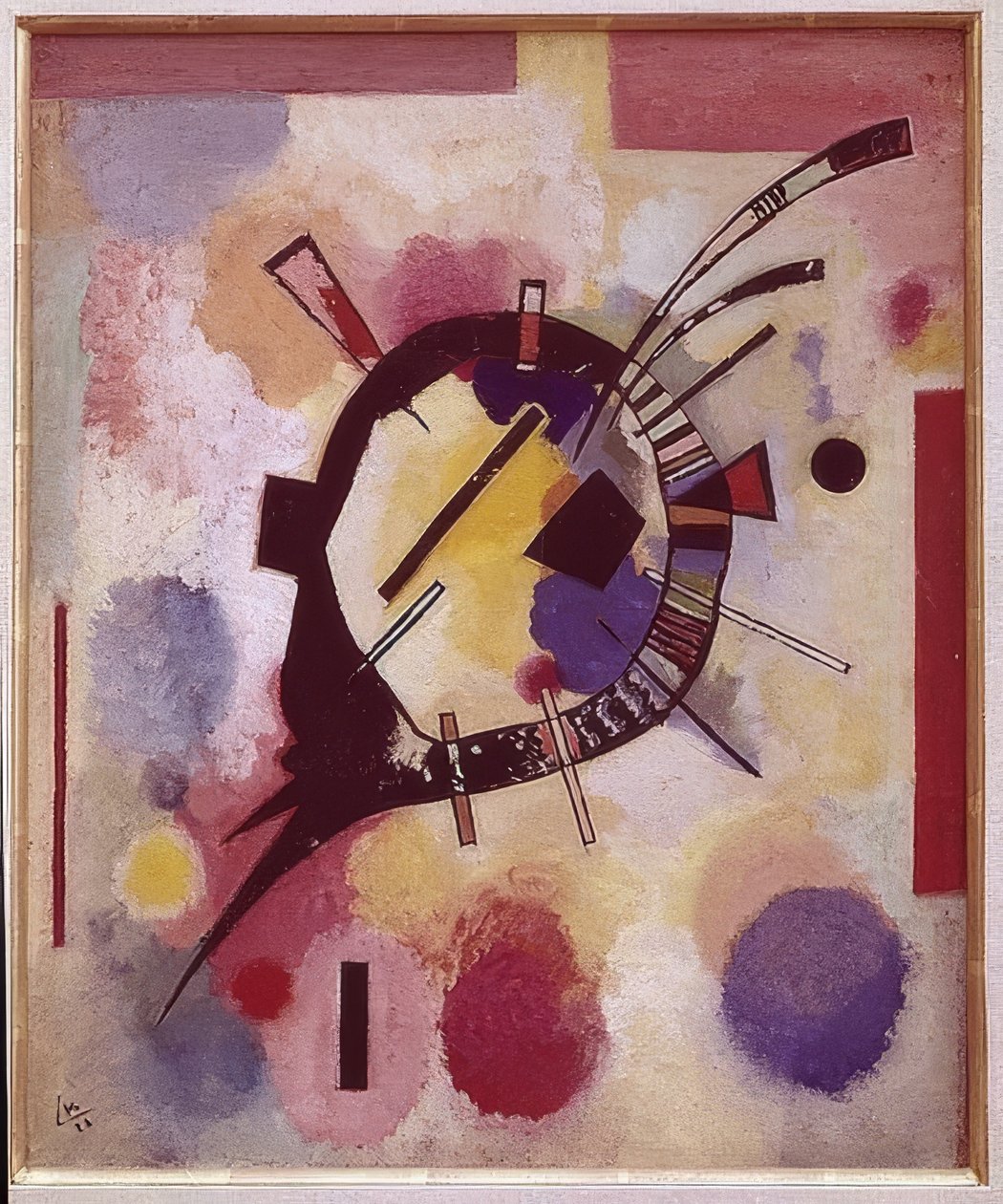 Centre jaune - Wassily Kandinsky