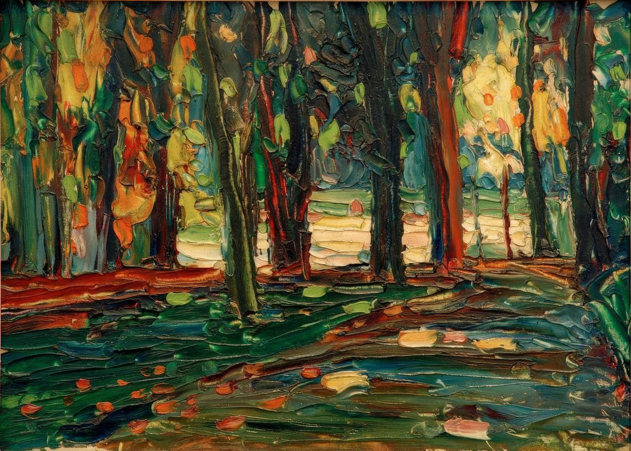 Dans le parc de Saint Cloud - Wassily Kandinsky