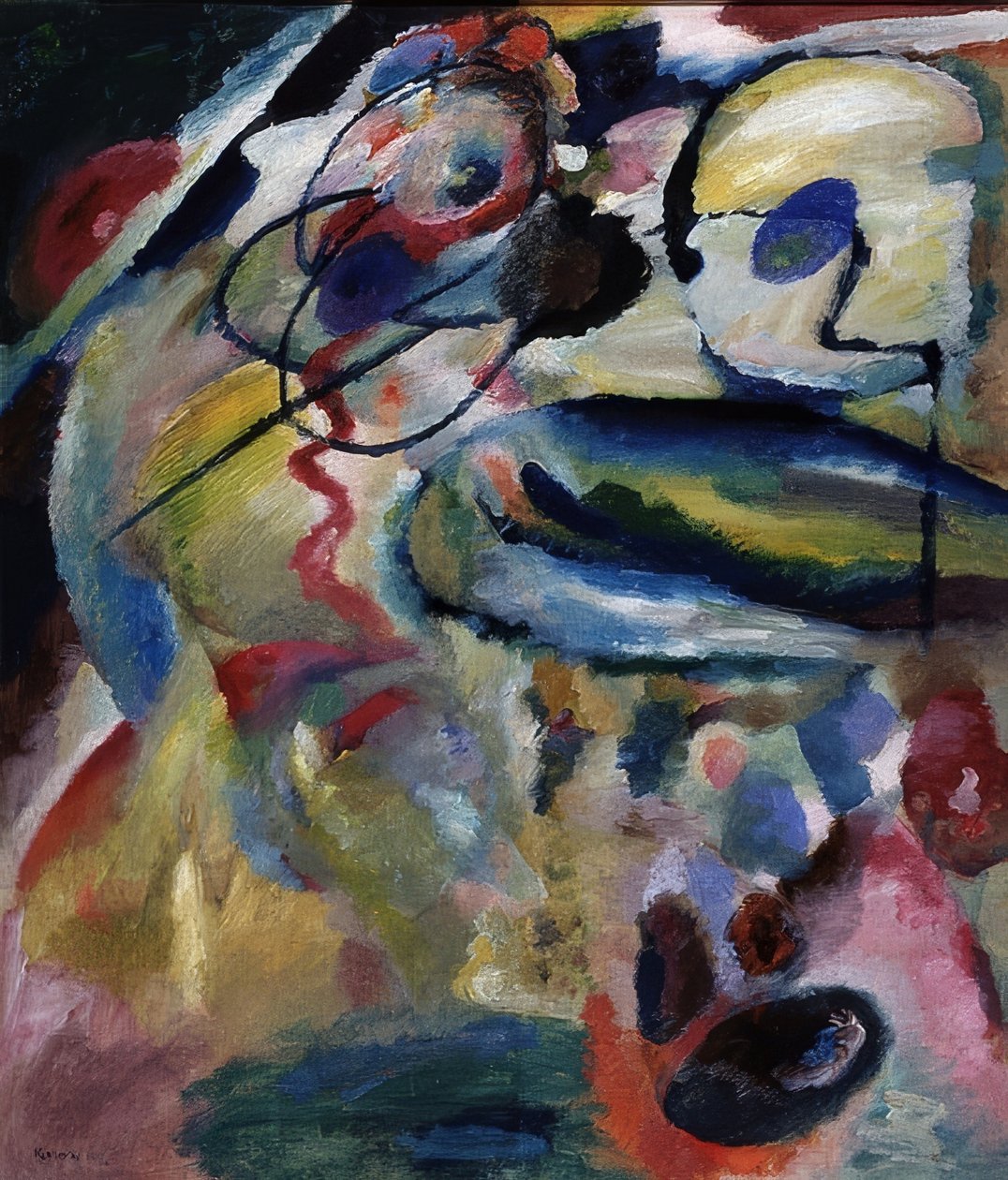 Composition avec cercle - Wassily Kandinsky