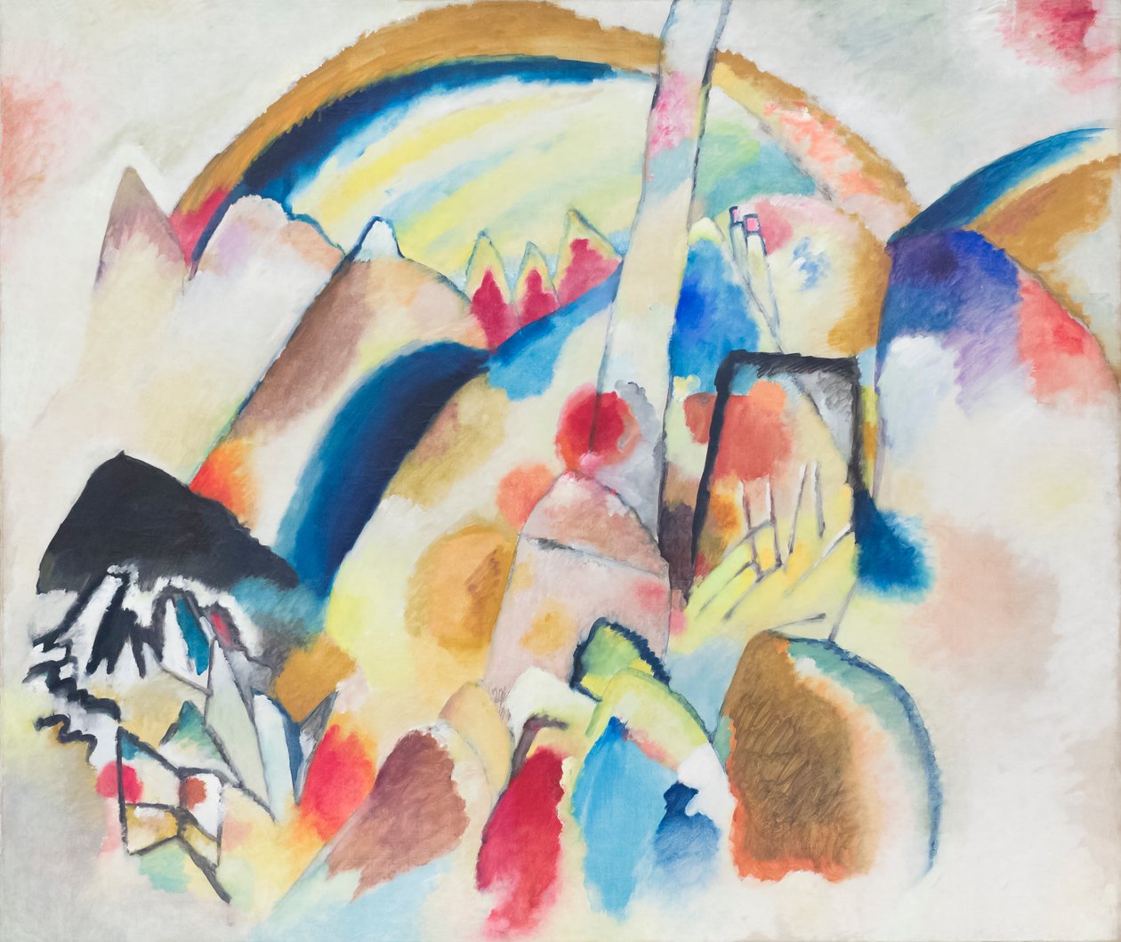 Paysage avec taches rouges, No. 2 - Wassily Kandinsky