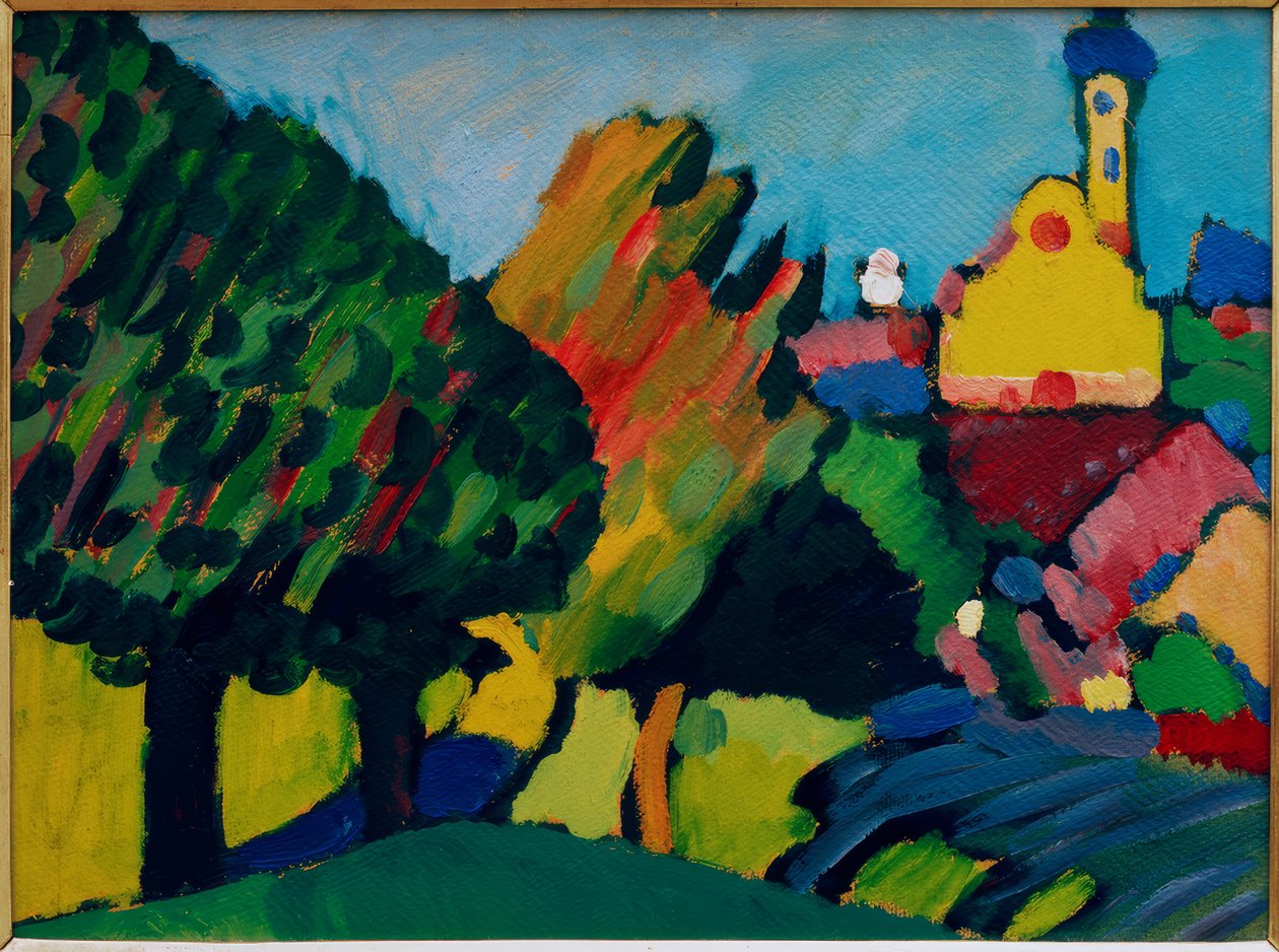 Murnau – Paysage automnal avec église - Wassily Kandinsky
