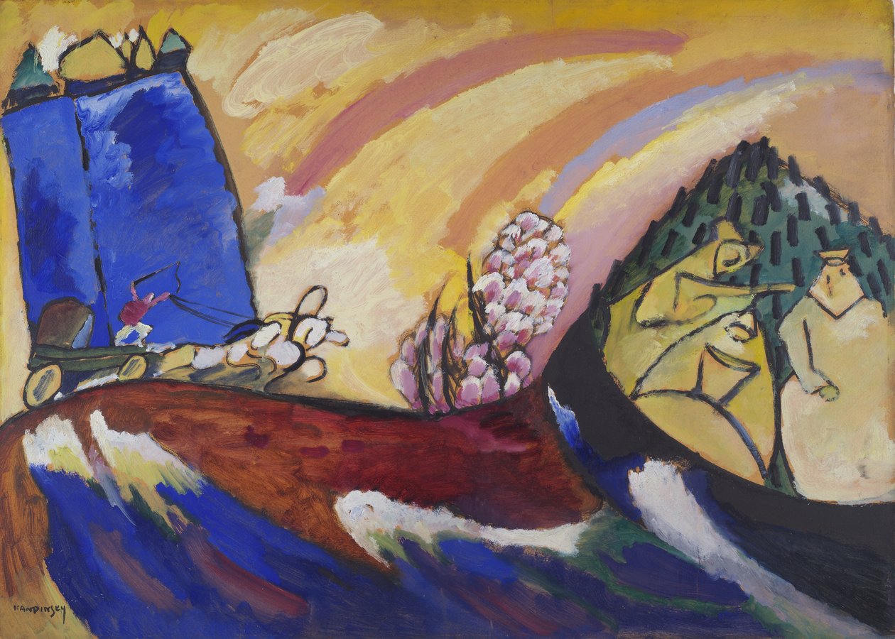 Peinture avec troïka, 18 janvier 1911 - Wassily Kandinsky