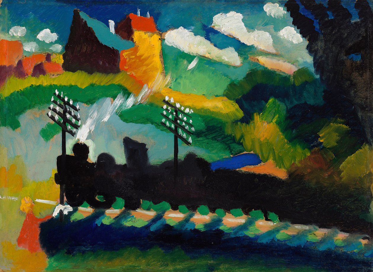 Chemin de fer près de Murnau - Wassily Kandinsky