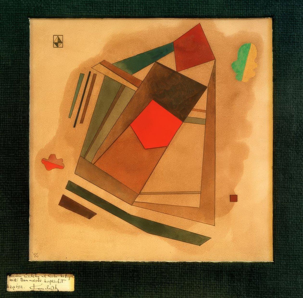 Rouge dans le carré - Wassily Kandinsky