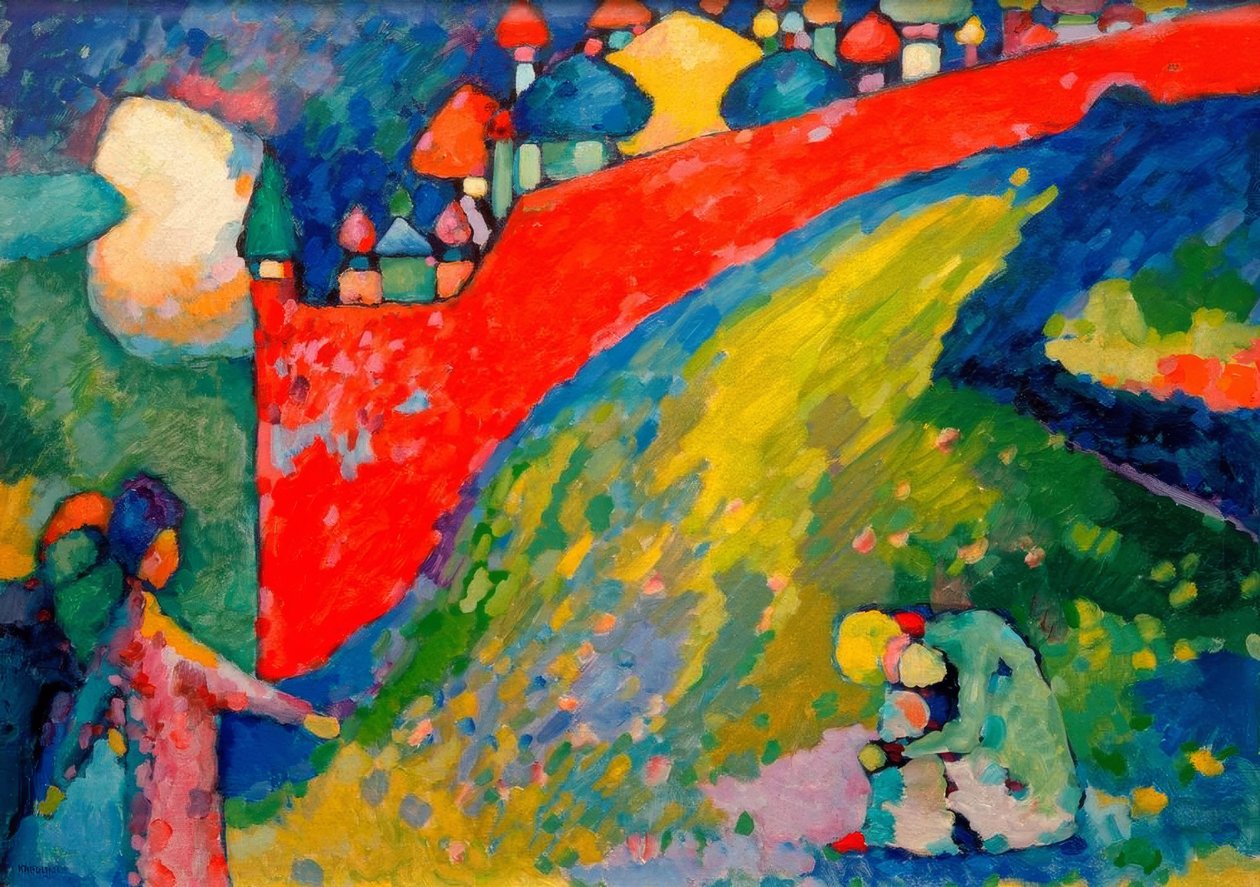 Mur rouge (coupoles) - Wassily Kandinsky