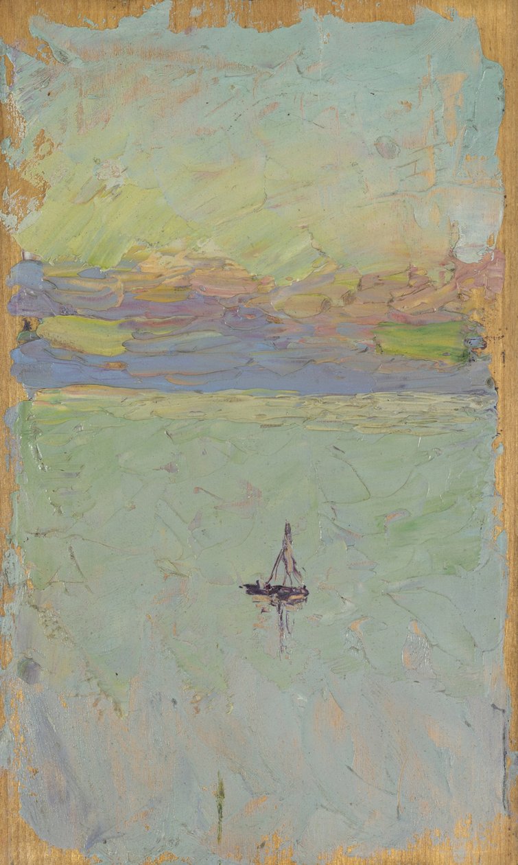 Voilier sur la mer - Wassily Kandinsky