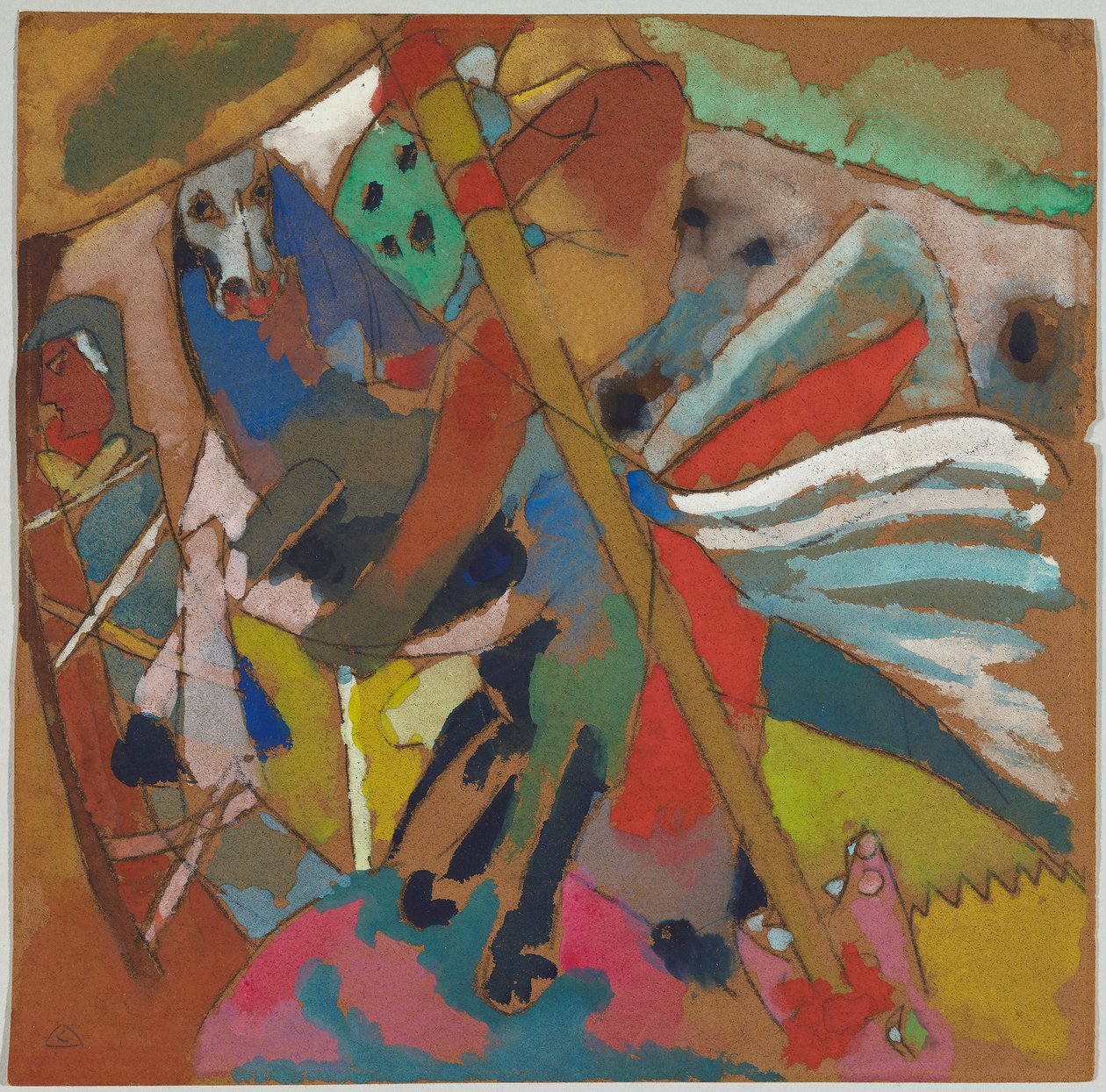 Saint Georges II - Wassily Kandinsky
