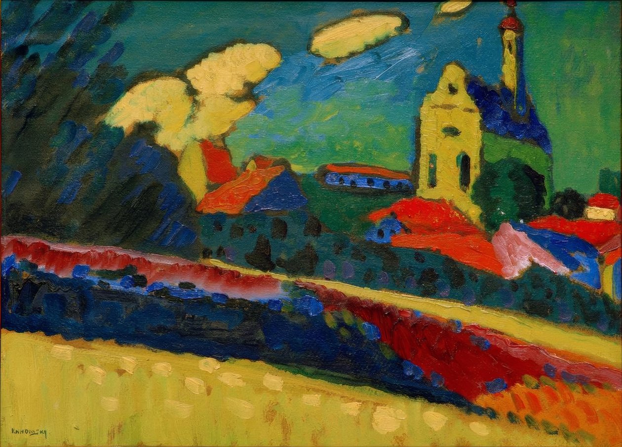 Étude pour Murnau – Paysage avec église - Wassily Kandinsky