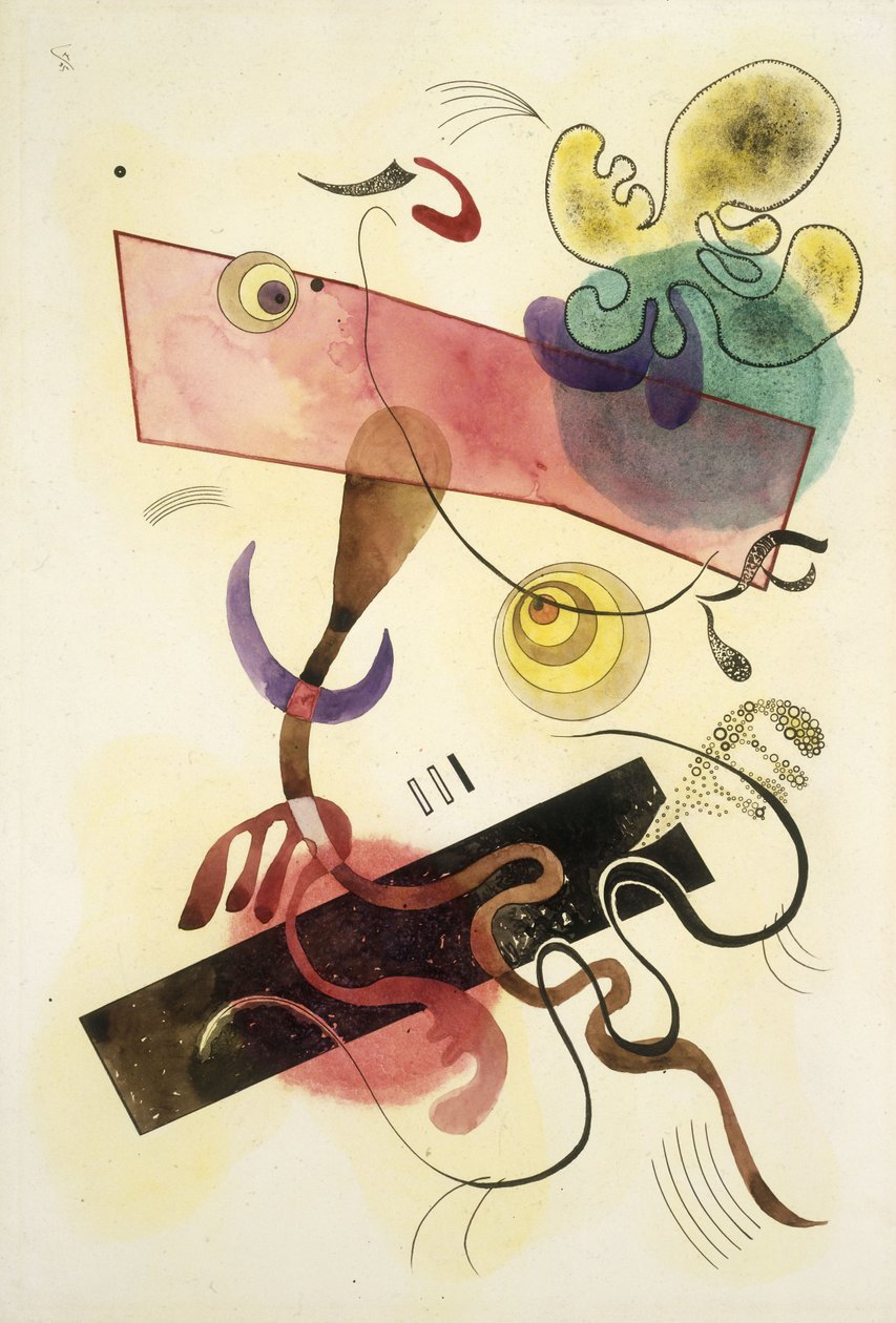 Taches: Verte et Rose - Wassily Kandinsky