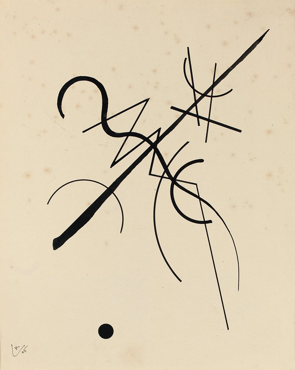 Dessin pour Point et Ligne à la Surface - Wassily Kandinsky