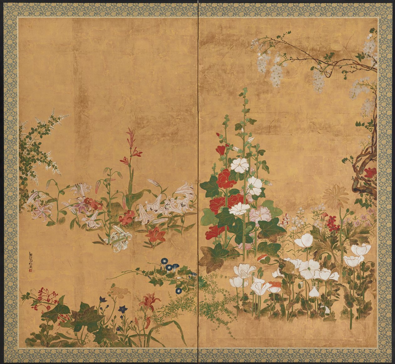 Fleurs, période Edo, début-milieu du 18e siècle - Watanabe Shiko