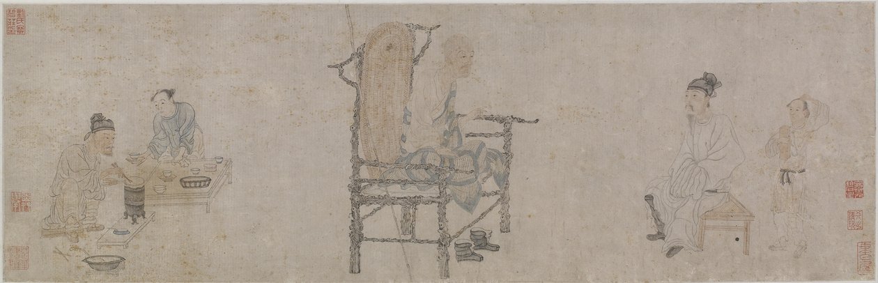 Xiao Yi obtenant le manuscrit de Lanting par ruse - Wen Zhengming