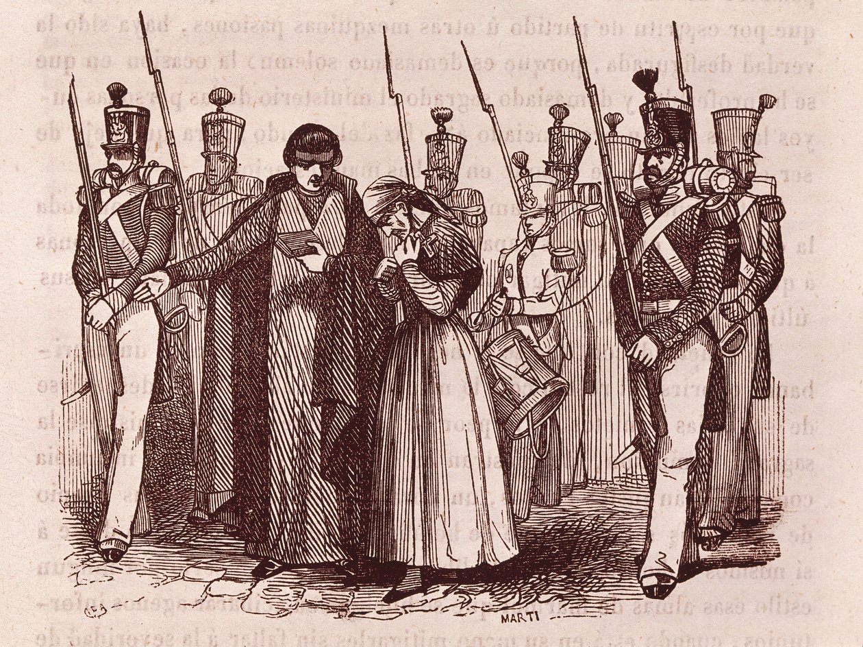 Ramon Cabrera allant à la mort - Wenceslao Ayguals de Izco