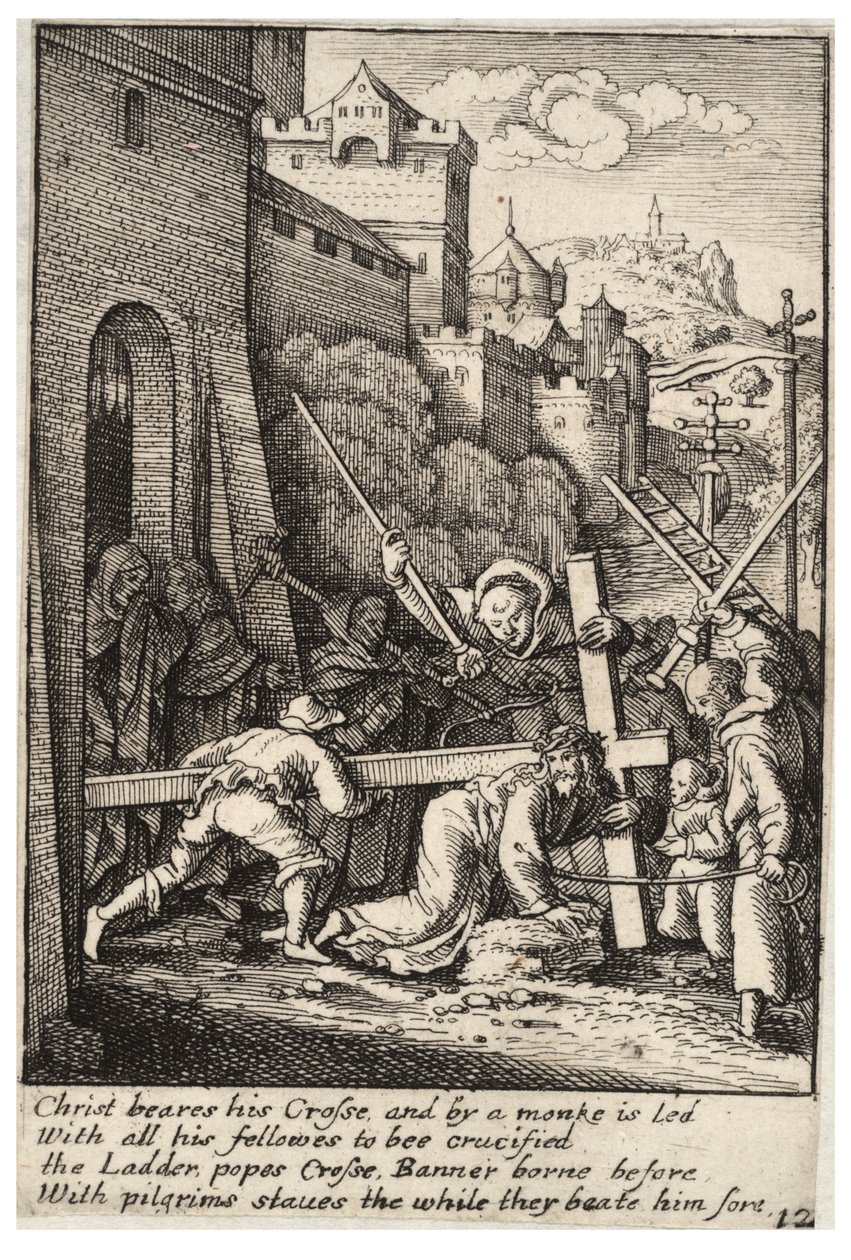 Portant la croix - Wenceslaus Hollar