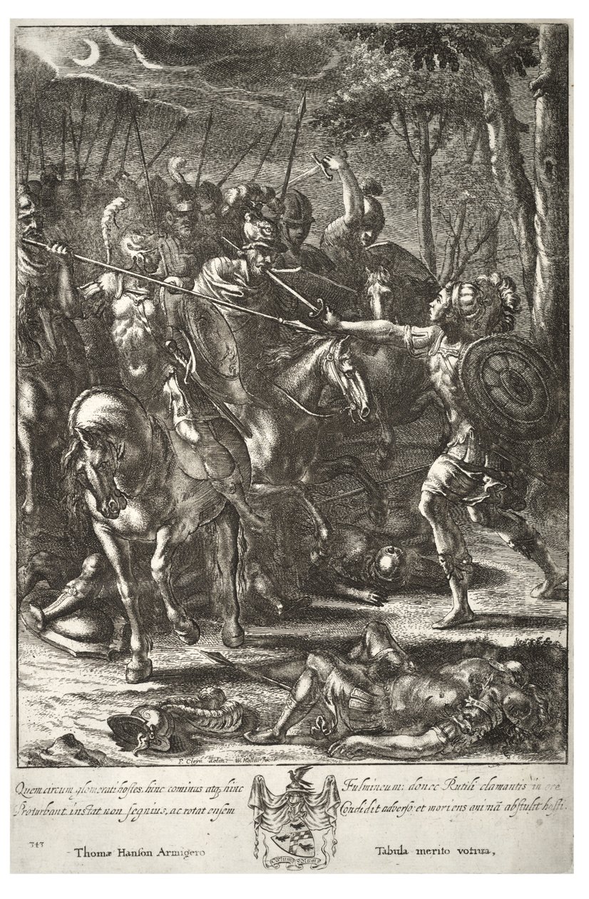 Nisus tuant Volscens. État 3 - Wenceslaus Hollar
