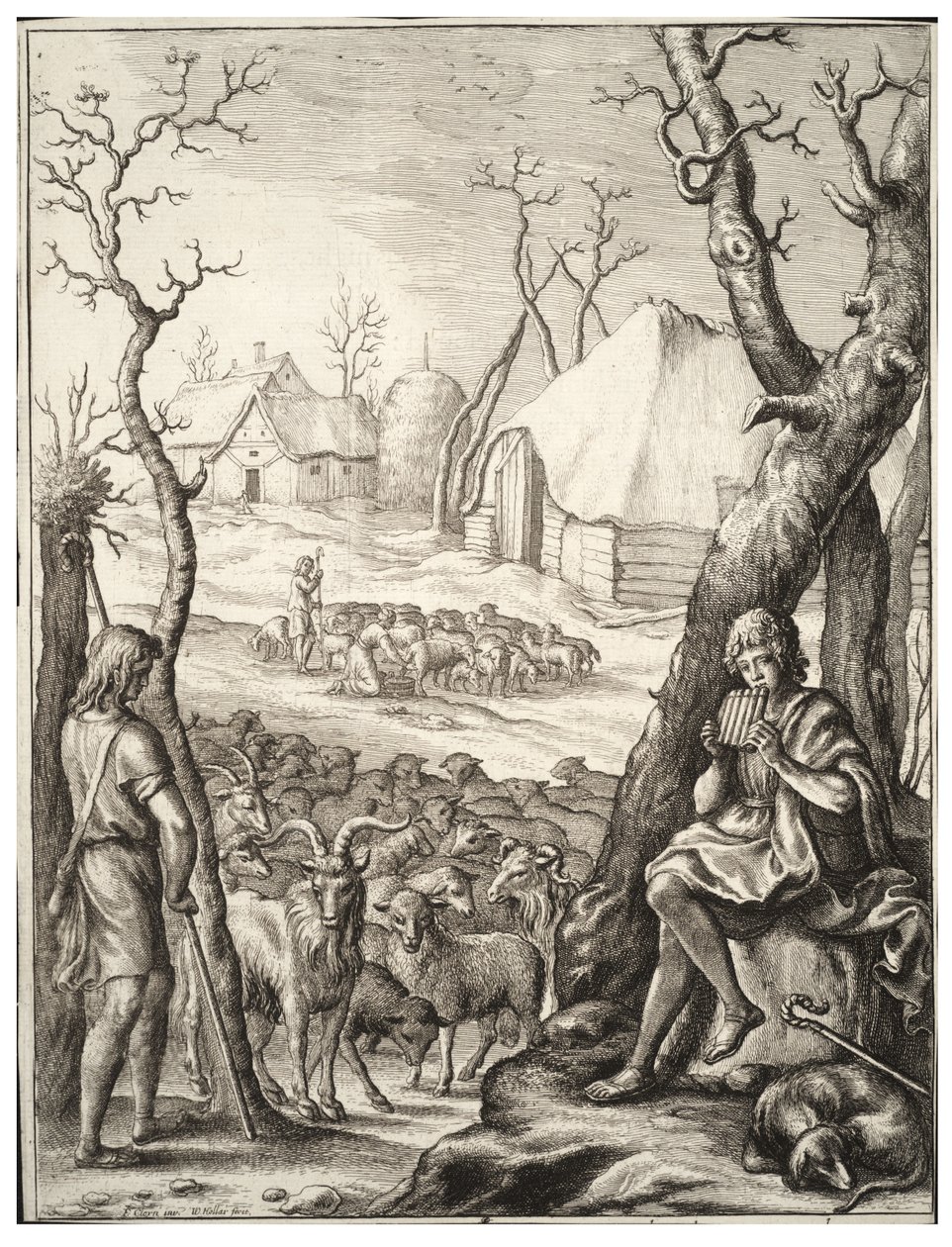 Élevage de bétail - Wenceslaus Hollar