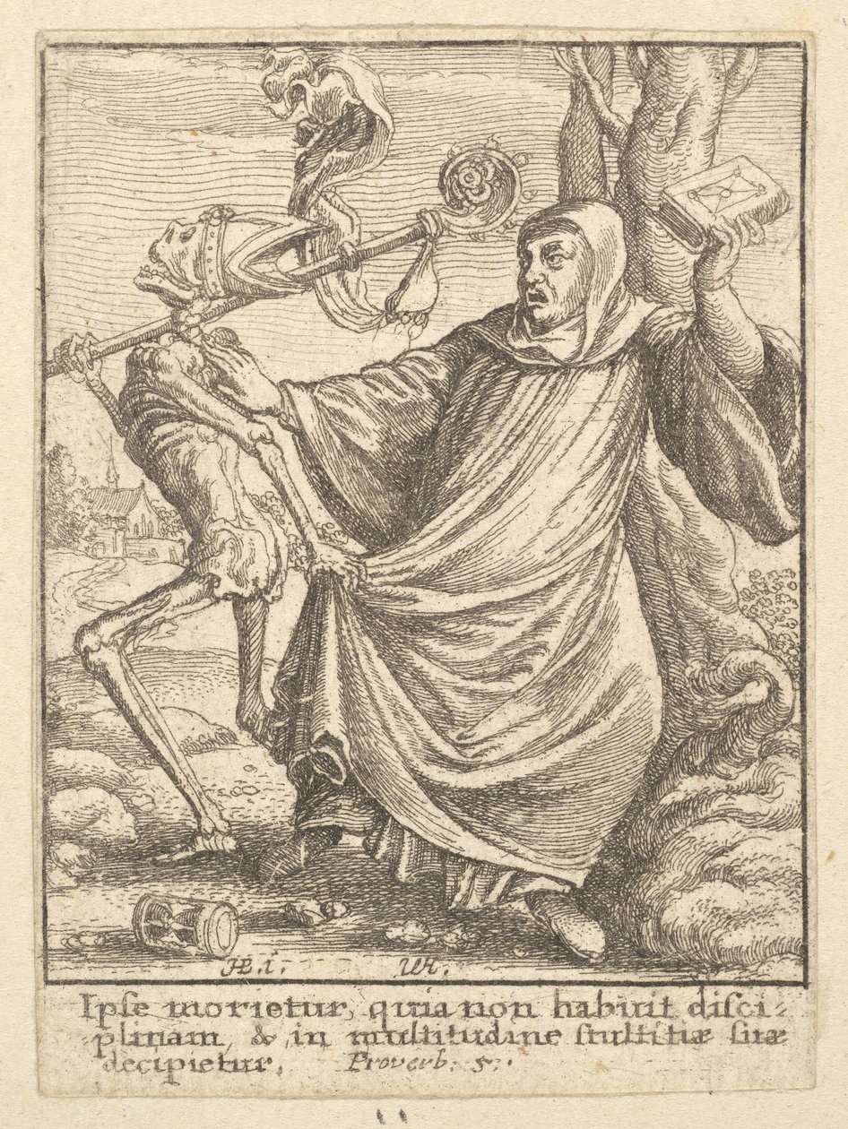 Abbé, de la Danse Macabre - Wenceslaus Hollar