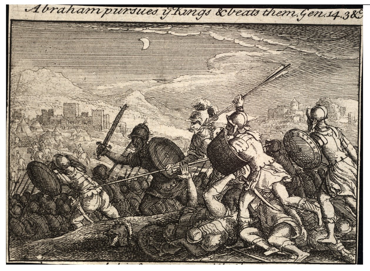 Abraham combat les rois. État 2 - Wenceslaus Hollar
