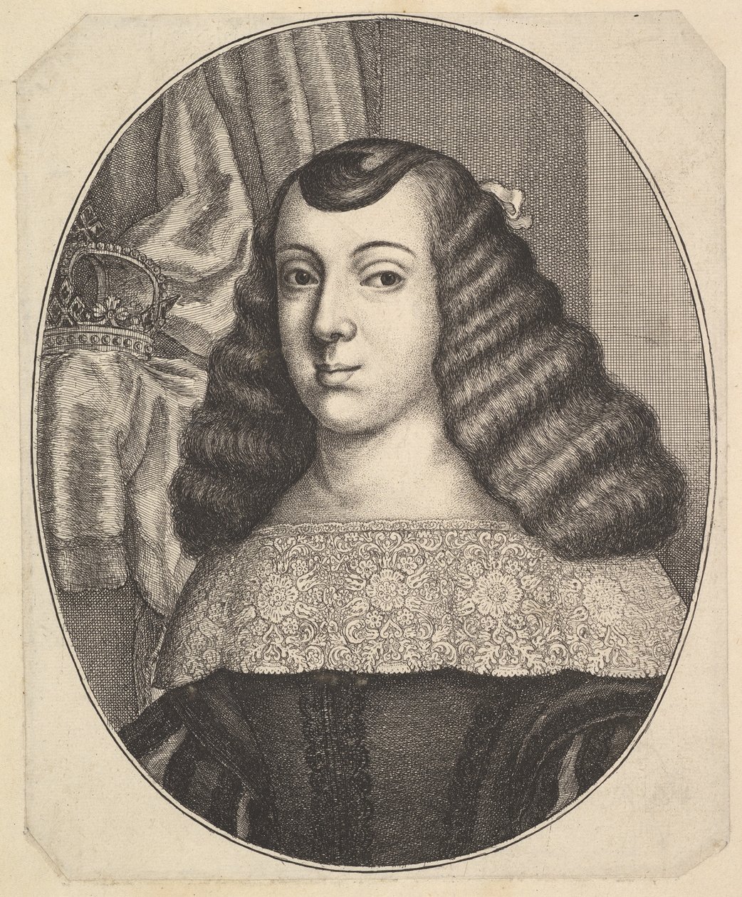 Catherine de Bragance, 1661 - Wenceslaus Hollar