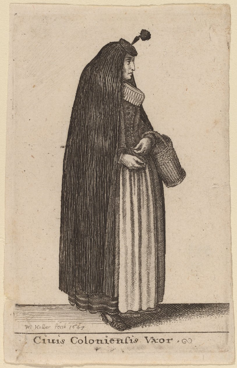 Ciuis Coloniesis Vxor - Wenceslaus Hollar