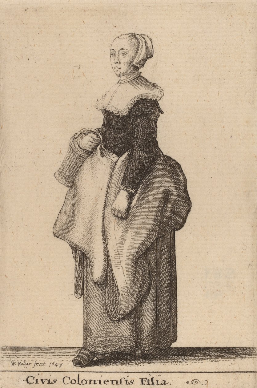 Civis Coloniensis Filia - Wenceslaus Hollar