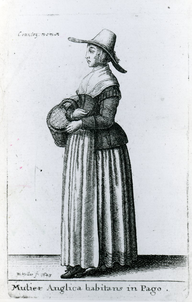 Femme de la campagne anglaise - Wenceslaus Hollar