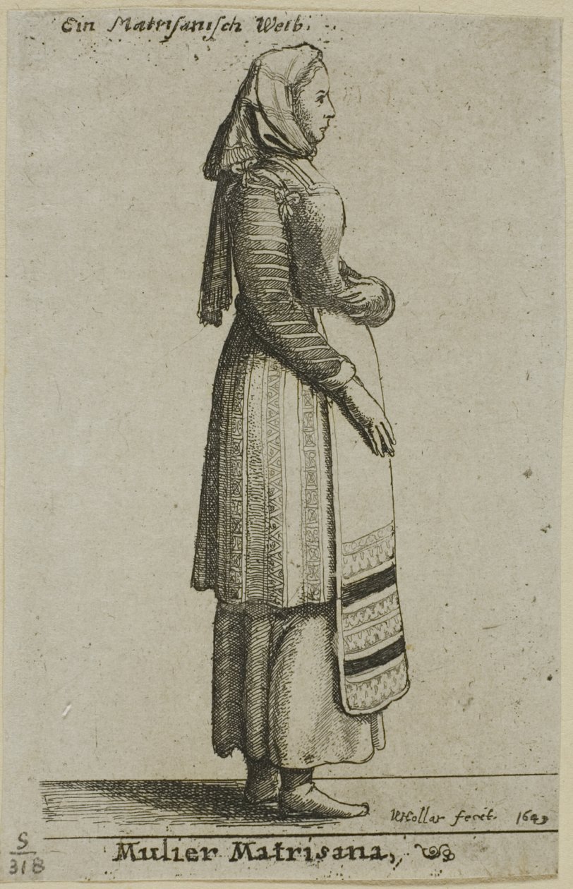 Femme hongroise - Wenceslaus Hollar