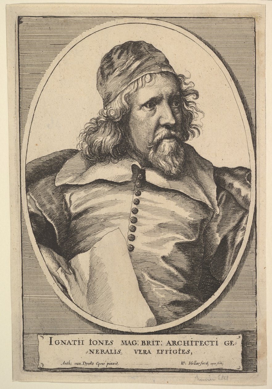 Inigo Jones, 1655 - Wenceslaus Hollar