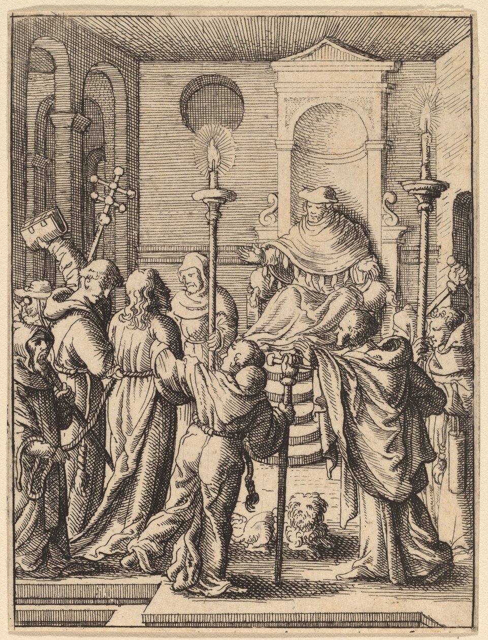 Jésus devant Anne - Wenceslaus Hollar