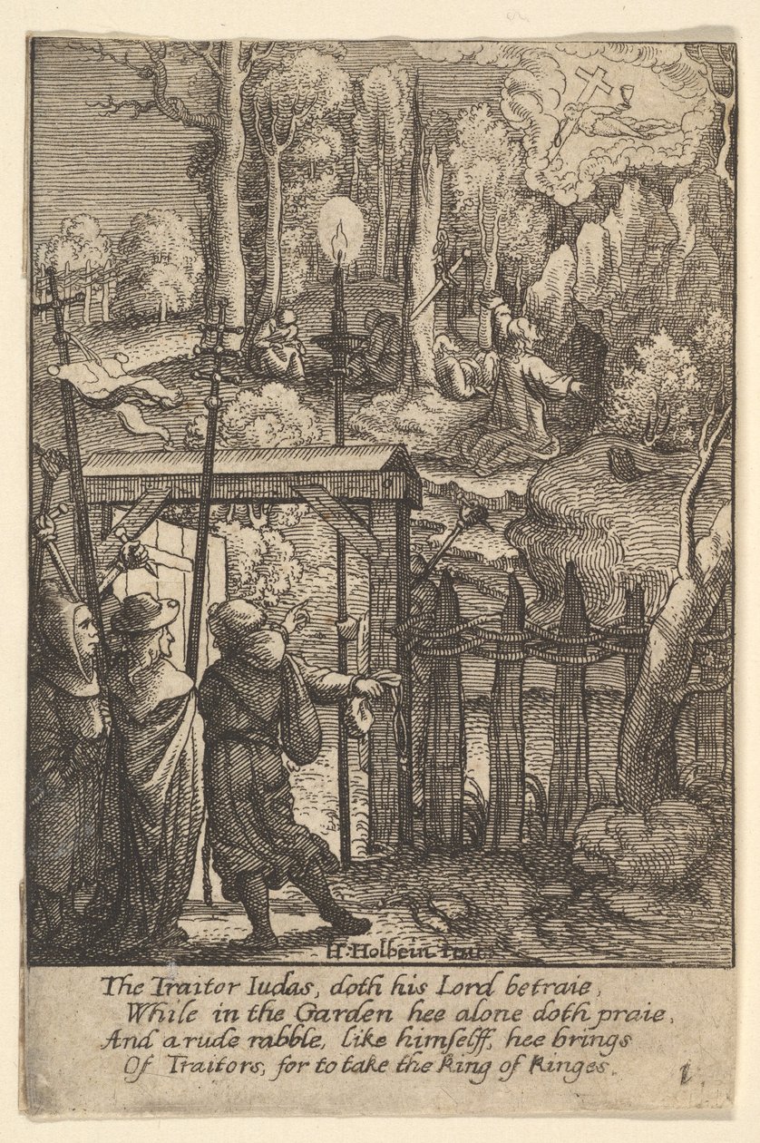 Jésus au Mont des Oliviers - Wenceslaus Hollar