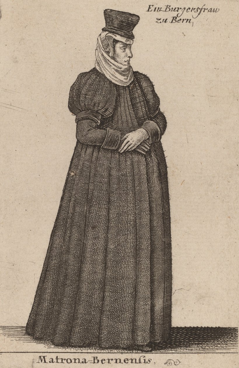 Matrona Bernensis - Wenceslaus Hollar