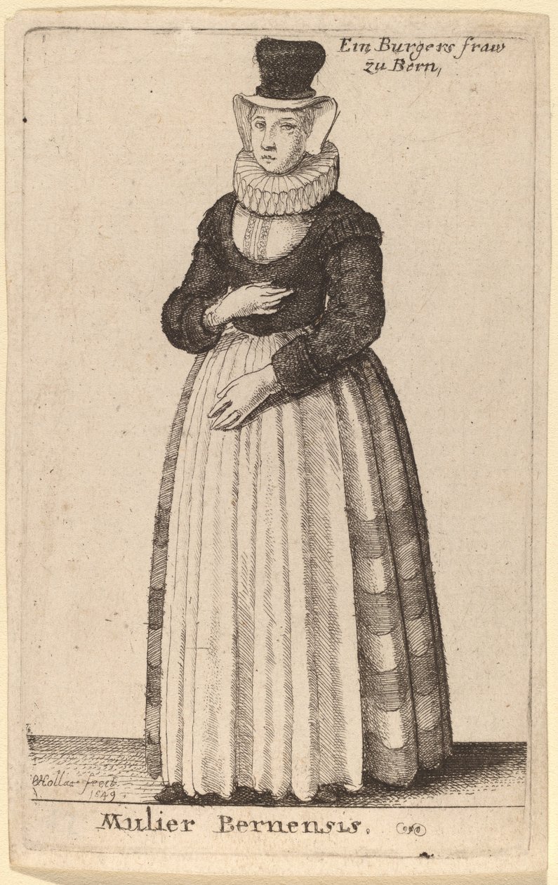 Mulier Bernensis - Wenceslaus Hollar