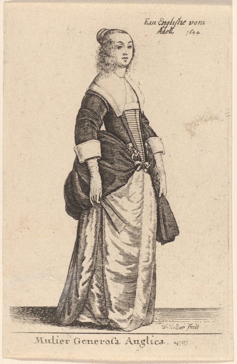 Mulier Generosa Anglica - Wenceslaus Hollar