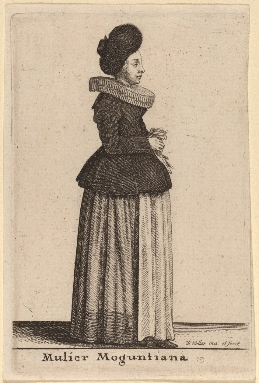 Mulier Moguntiana - Wenceslaus Hollar