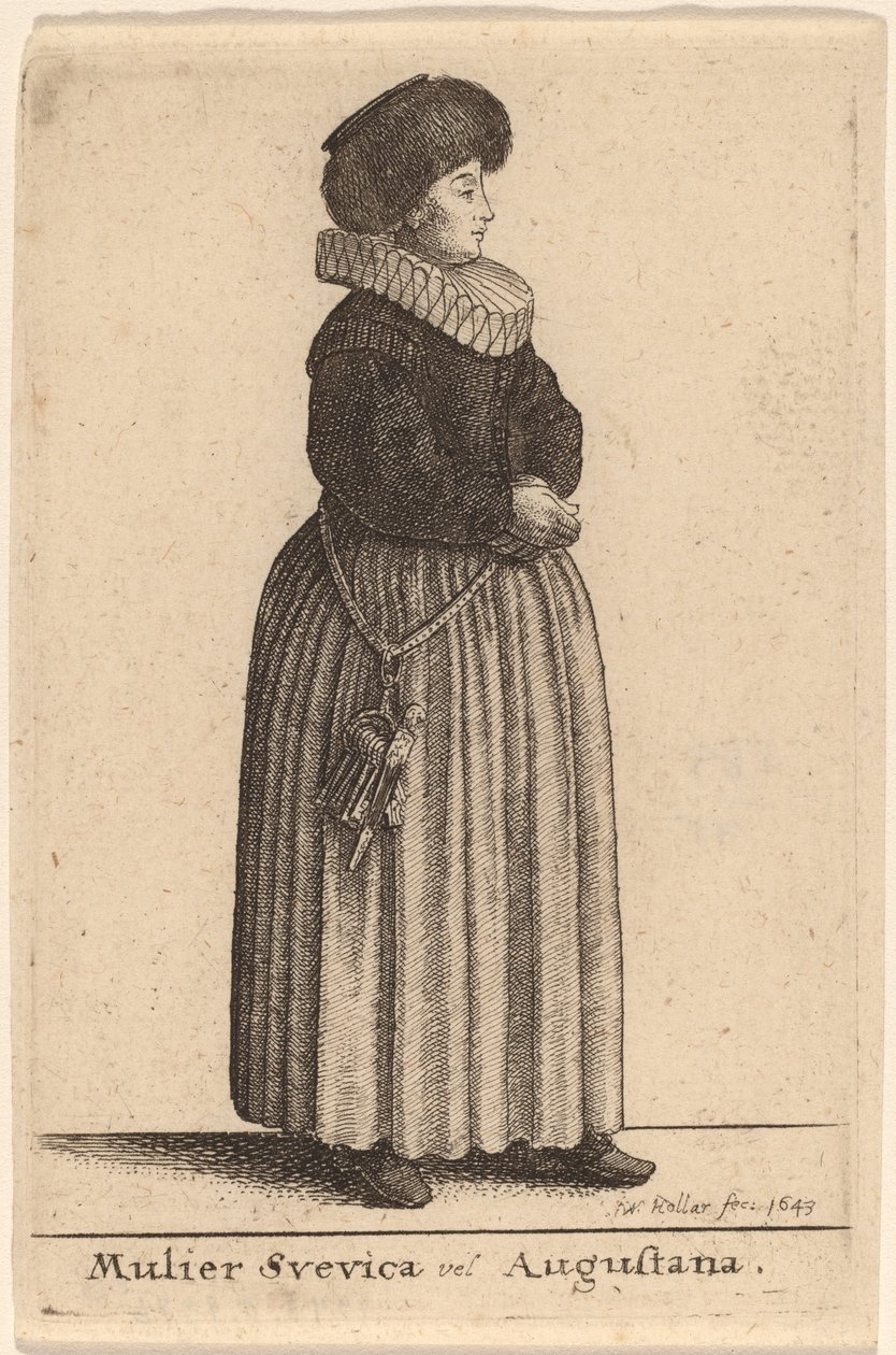 Mulier Svevica vel Augustana - Wenceslaus Hollar