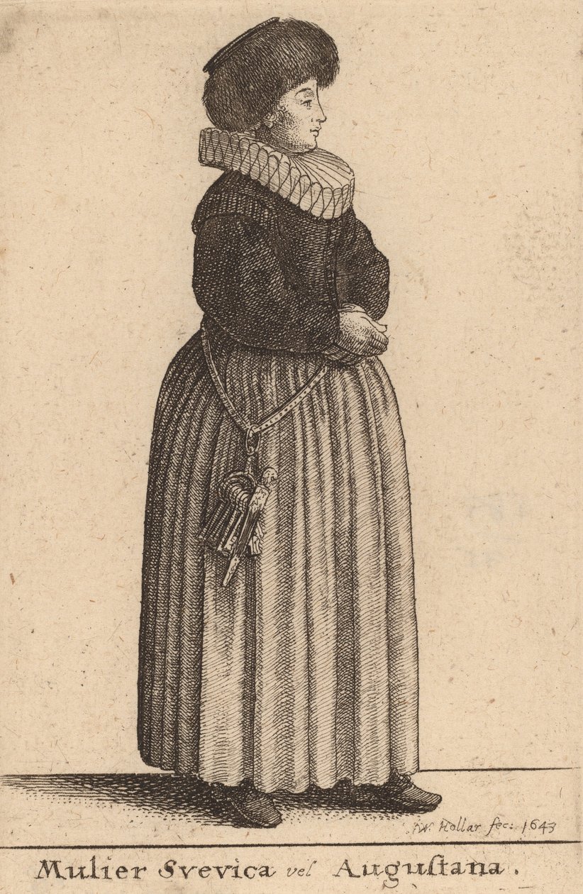 Mulier Svevica vel Augustana - Wenceslaus Hollar
