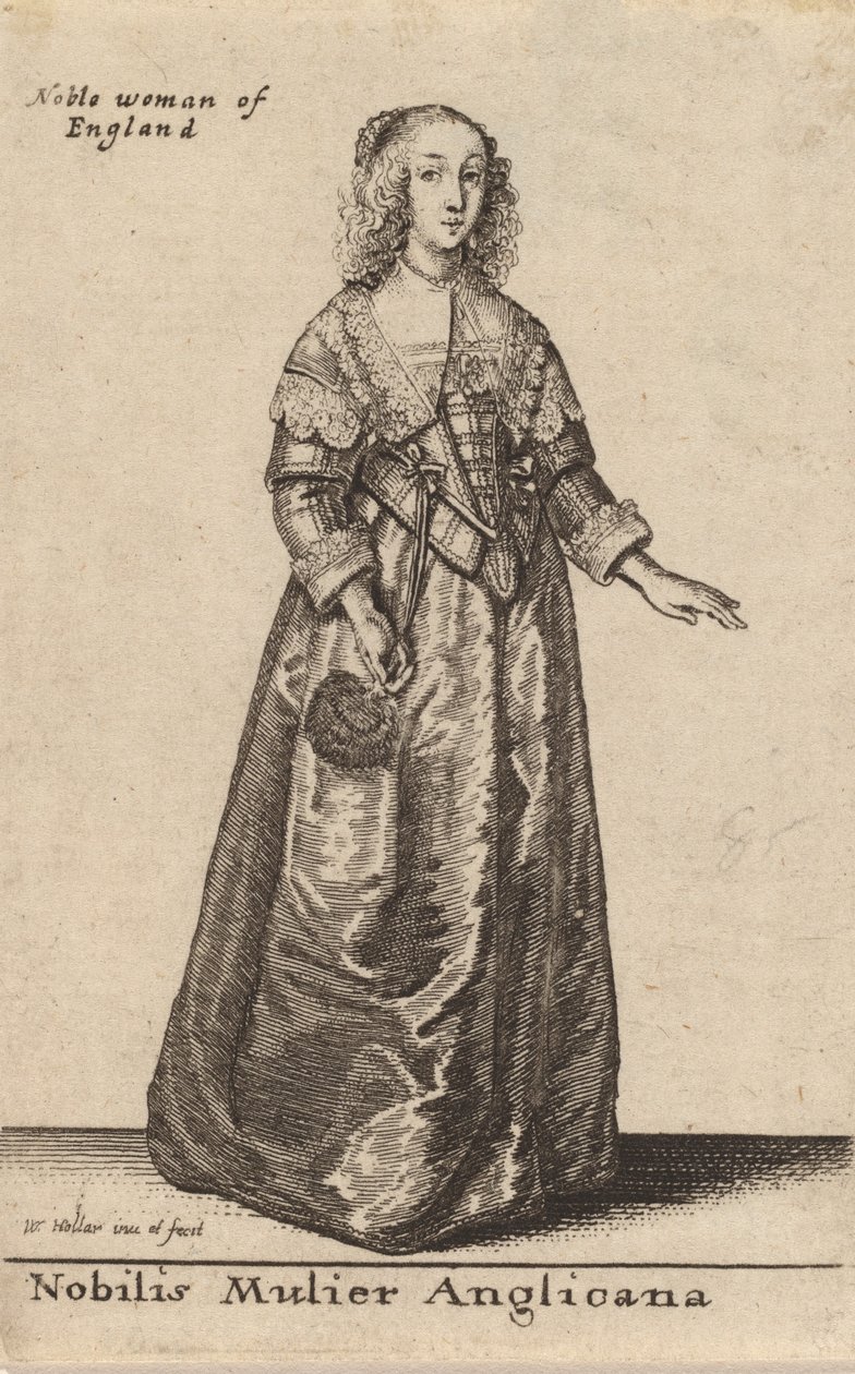 Nobilis Mulier Anglicana - Wenceslaus Hollar