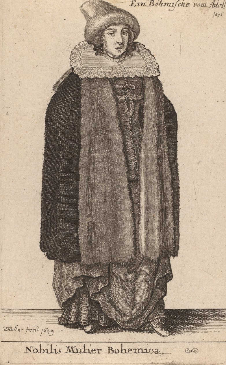 Nobilis Mulier Bohemica - Wenceslaus Hollar