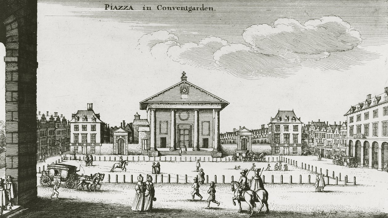 Piazza à Covent Garden, 1640 - Wenceslaus Hollar