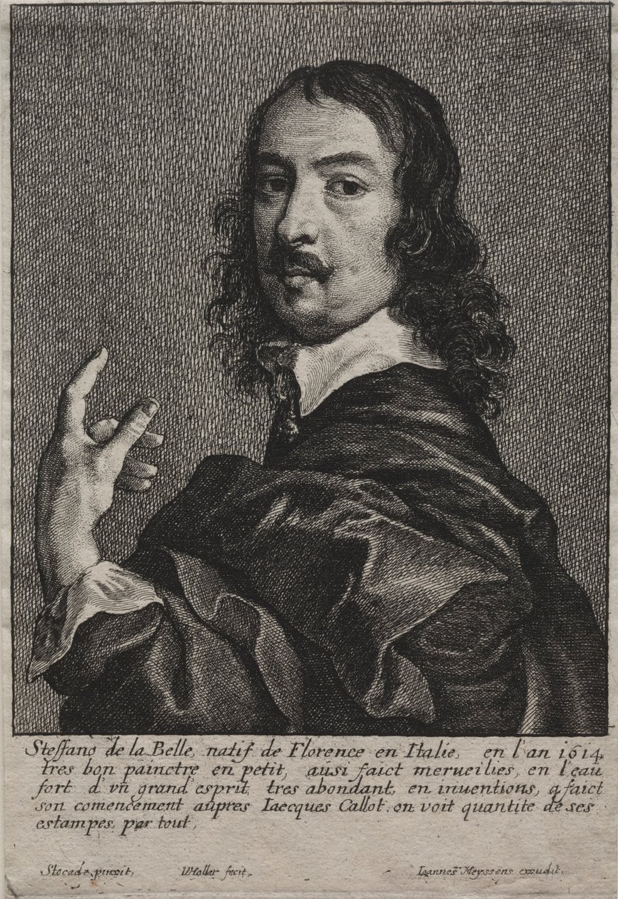 Portrait de Stefano della Bella - Wenceslaus Hollar