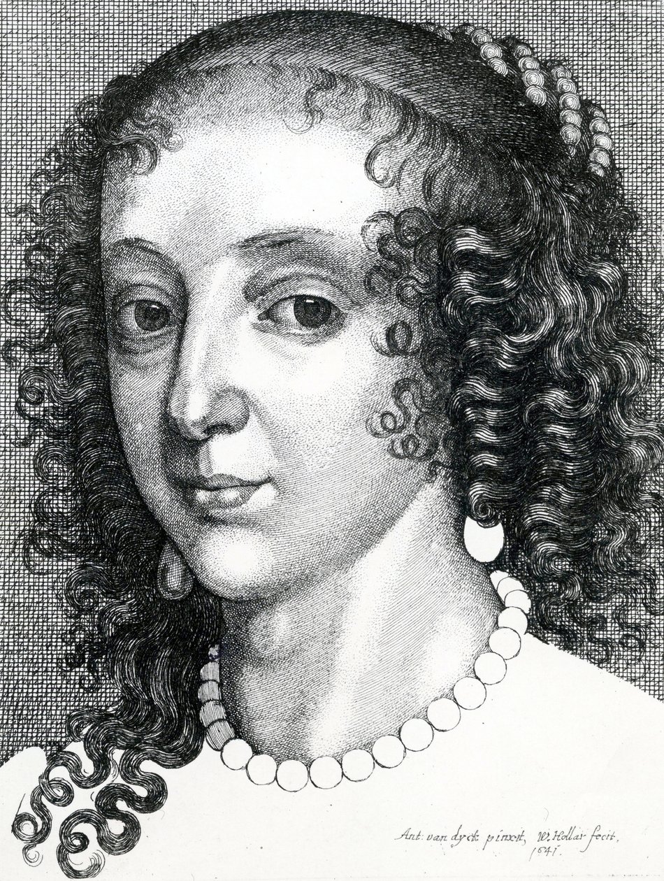 Reine Henriette Marie, 1641 - Wenceslaus Hollar