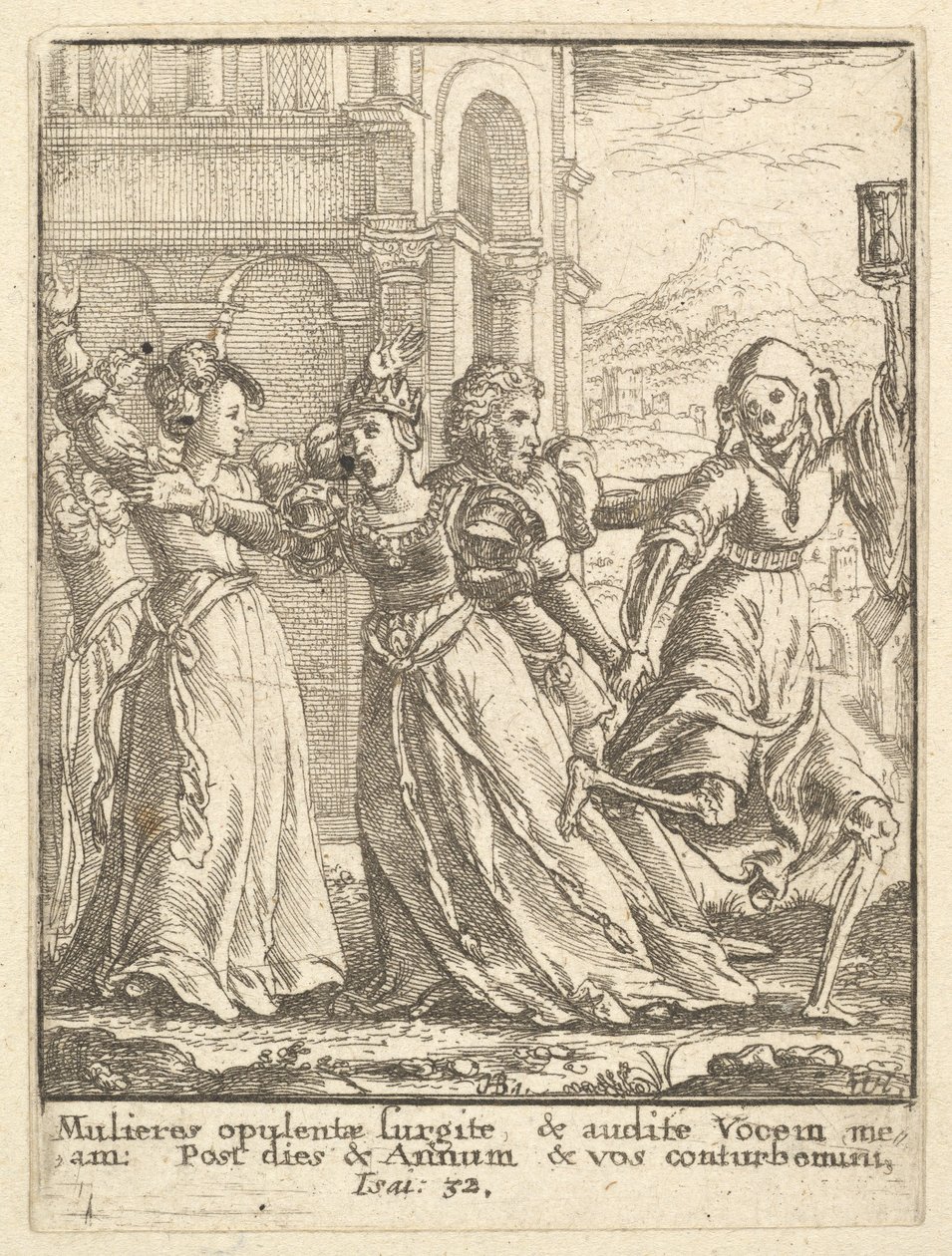 Reine, de la Danse Macabre, 1651 - Wenceslaus Hollar