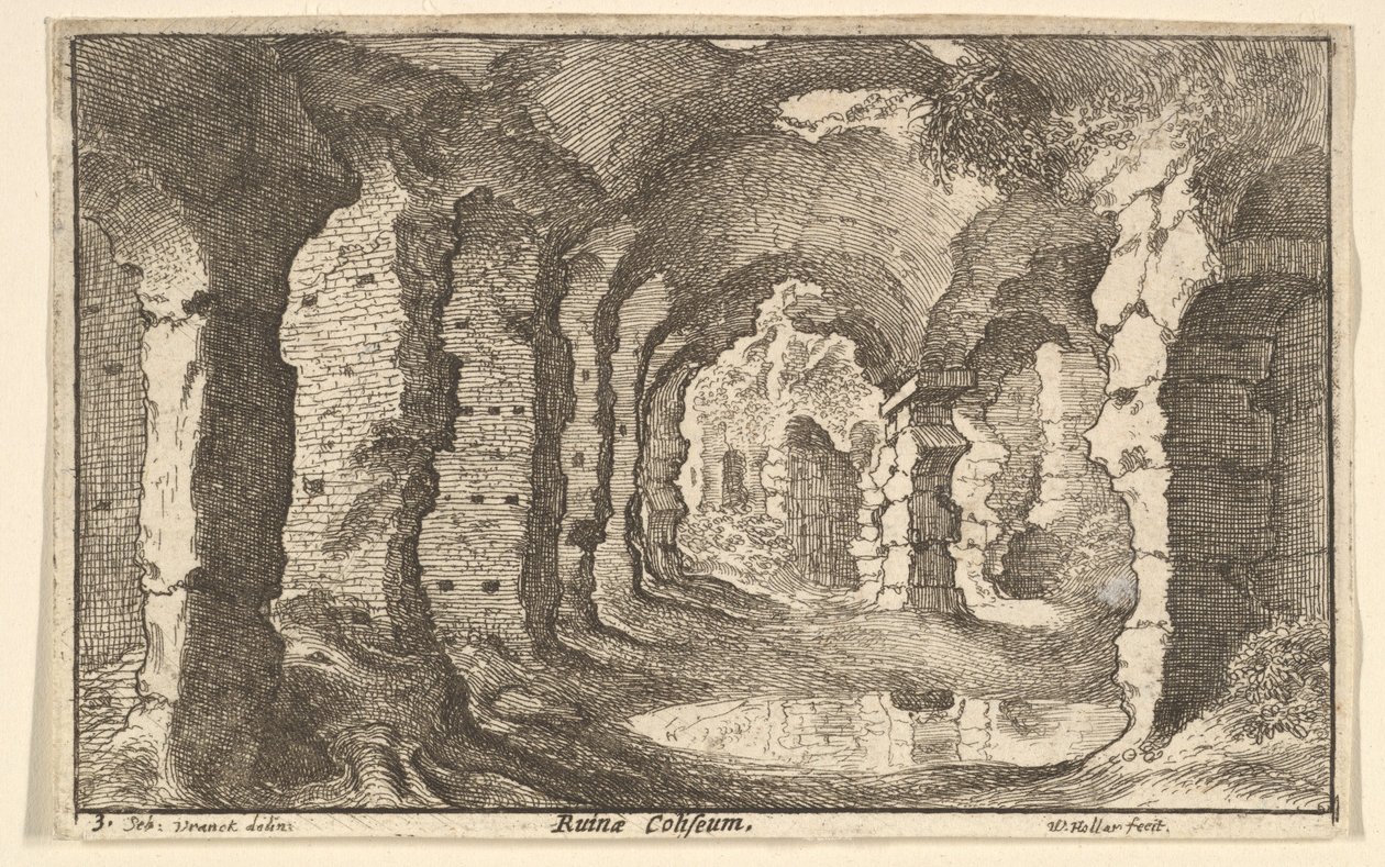 Ruines du Colisée - Wenceslaus Hollar