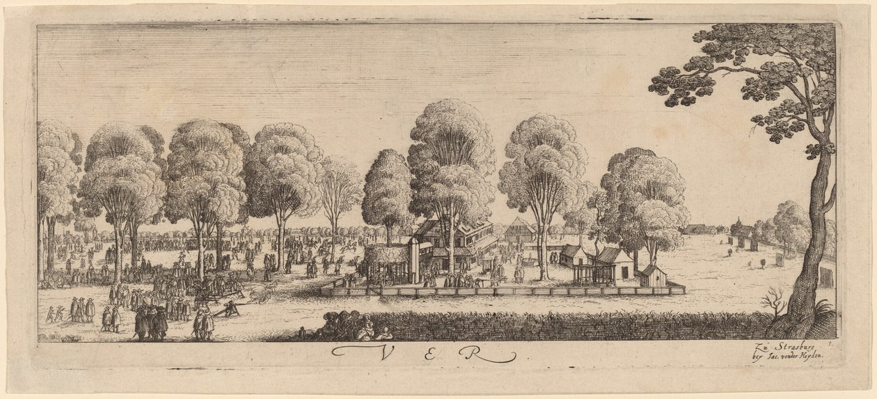 Printemps : Le champ de tir - Wenceslaus Hollar