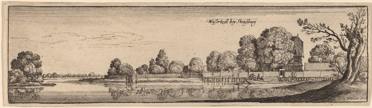 Strasbourg : Une maison de péage - Wenceslaus Hollar