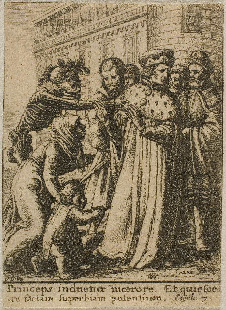 Le Duc et la Mort - Wenceslaus Hollar