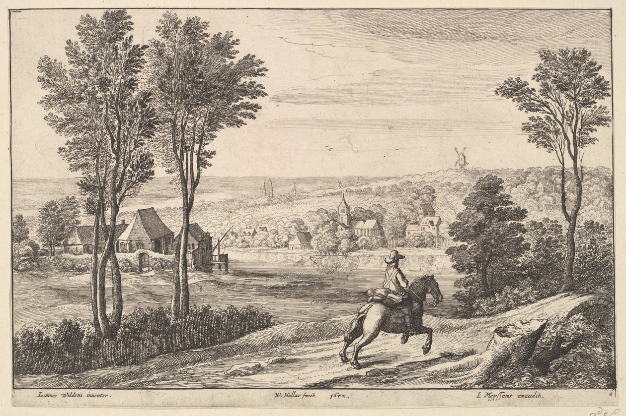 Le cavalier, 1650 - Wenceslaus Hollar